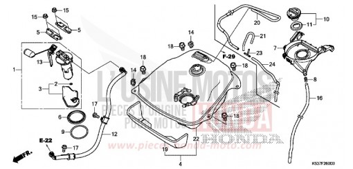 RESERVOIR A CARBURANT SH300AJ de 2018